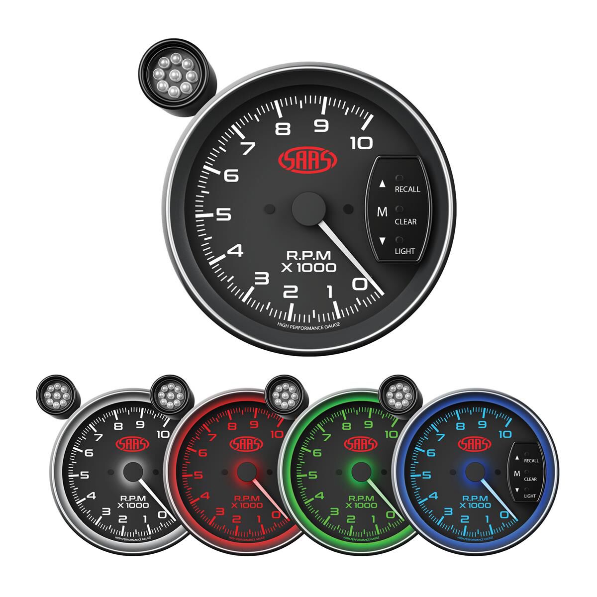 SAAS TACHOMETER BLACK 5", , scaau_hi-res
