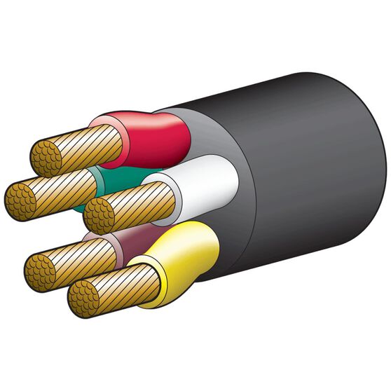 TRAILER CABLE 5 CORE 6MM 55AMP, , scaau_hi-res