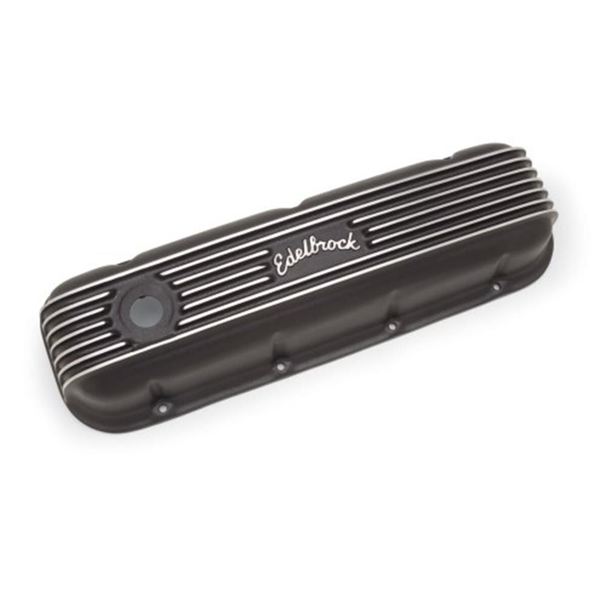CLASSIC SERIES VALVE COVERS BB  CHEV BLACK W/FILLER HOLE, , scaau_hi-res