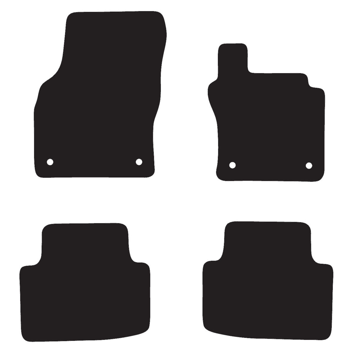 EXECUTIVE RUBBER CAR MATS FOR VOLKSWAGEN PASSAT (B8 WAGON) 2015 ONWARDS, , scaau_hi-res