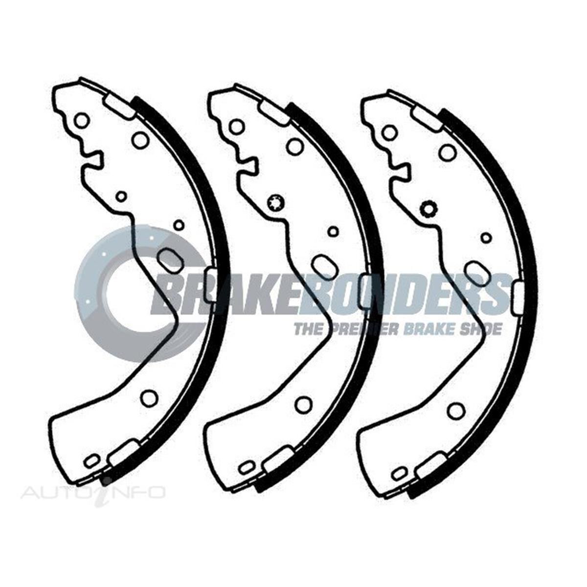 Brake Shoes - Ford / Mazda 270mm, , scaau_hi-res