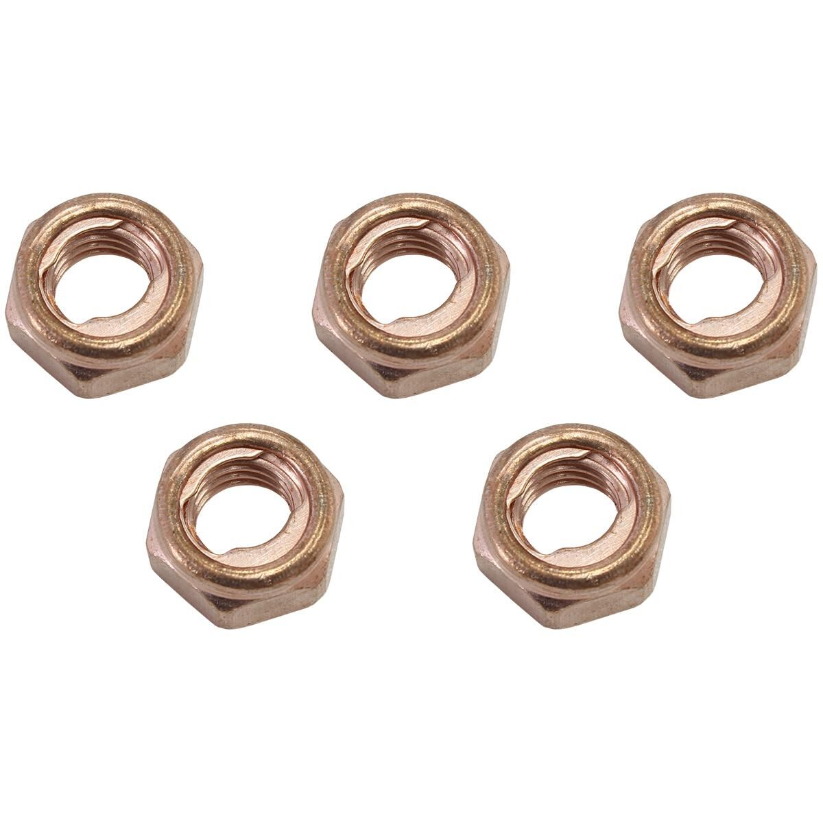TURBO COPPER NUT KIT M8X1.25MMPACK OF 5 NUTS M8 X 1.25MM, , scaau_hi-res