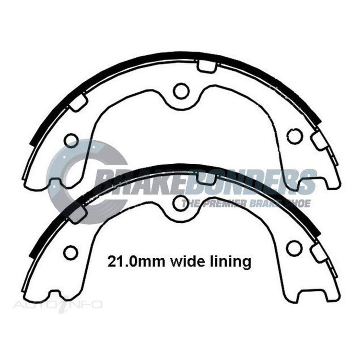 Brake Shoes - Nissan Parking Brake 190mm, , scaau_hi-res