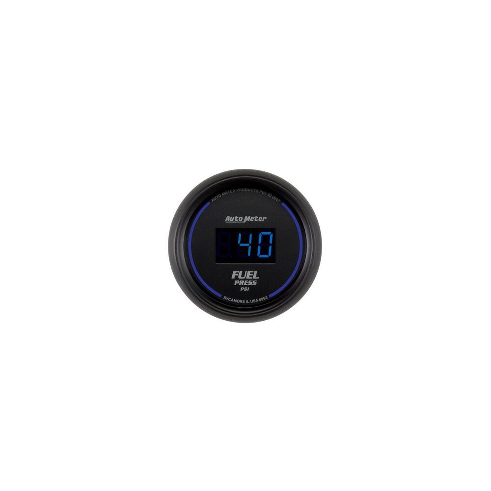 Autometer Cobalt Digital Fuel Pressure Gauge Electric 5 100 PSI, 2