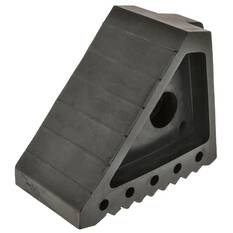 SOLID RUBBER WHEEL CHOCK 200 x 100 x150mm        1.82kg, , scaau_hi-res