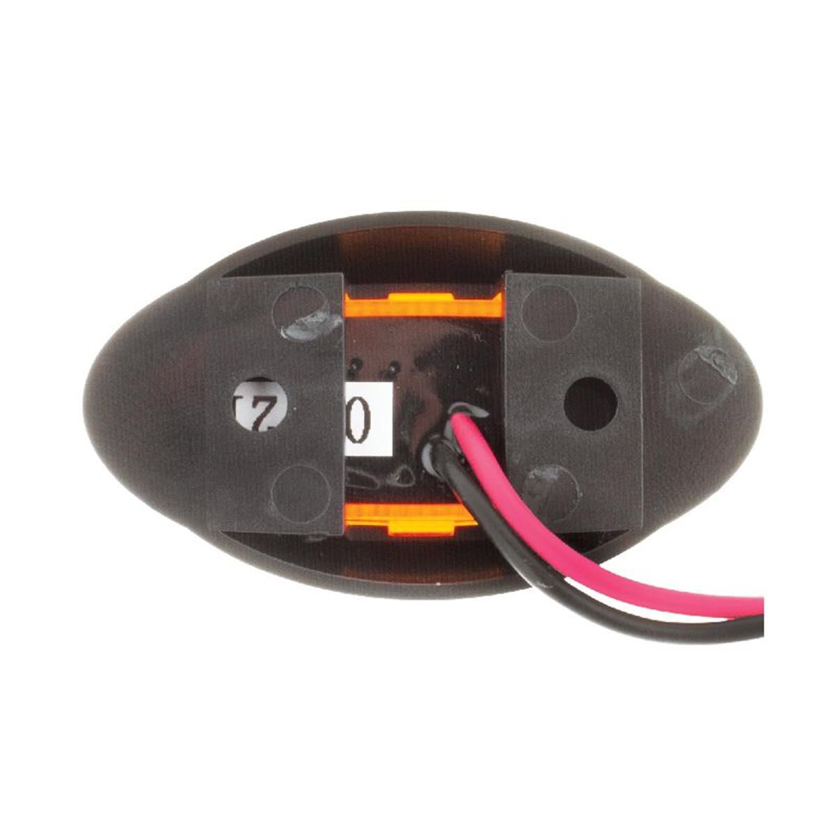 LED SUPPLMTRY SIDE MARKER LAMP10-30V 4 LED's BLCK HSNG AMBERLENS 60 x 34 x 26mm, , scaau_hi-res