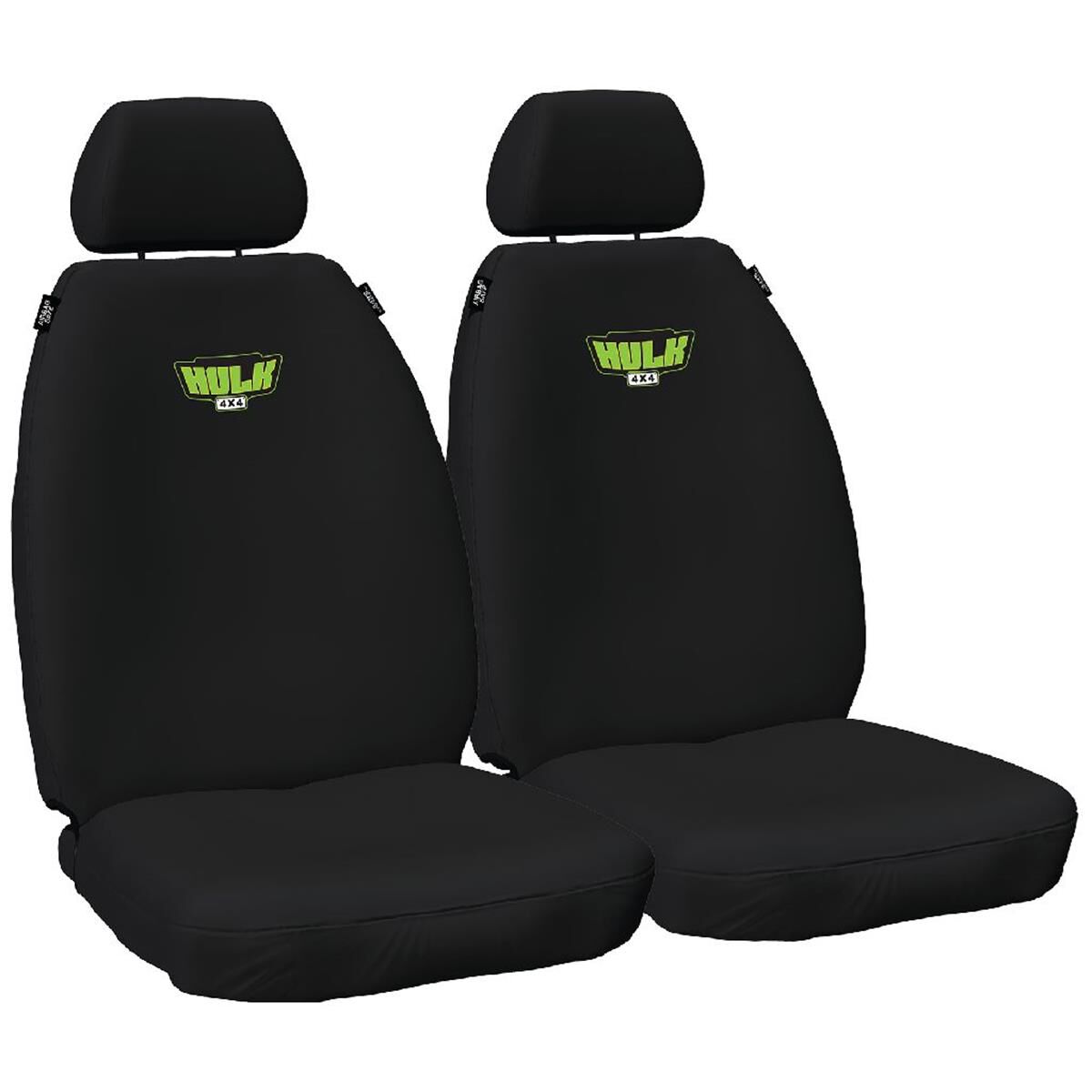 Hulk 4x4 Heavy Duty Canvas Seat Covers Black Front HU6240B Supercheap Auto