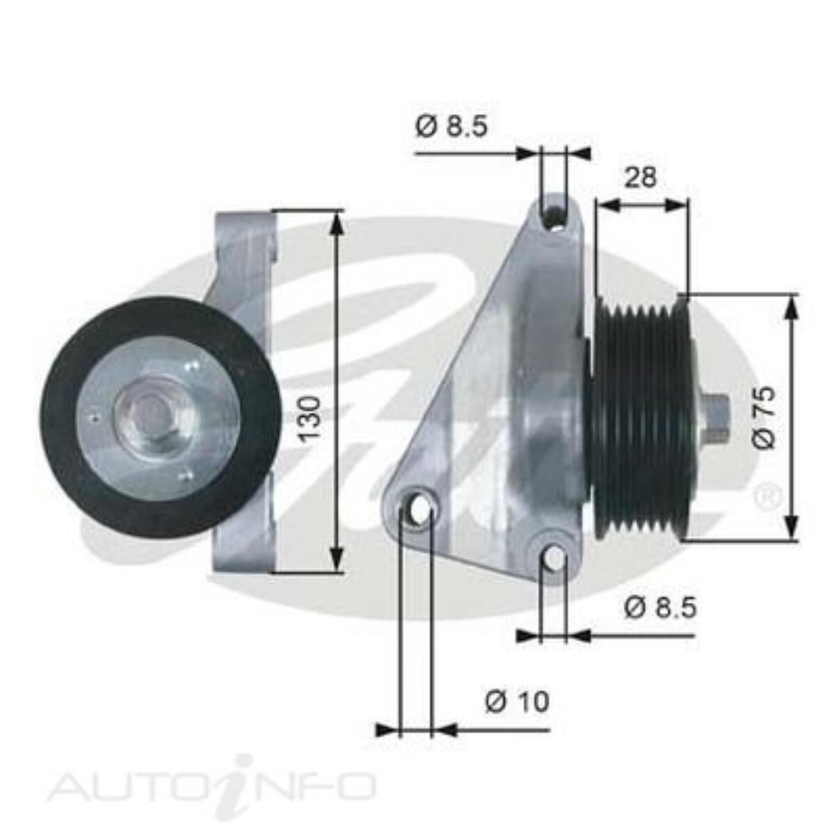 36422 DRIVEALIGN IDLER PULLEY, , scaau_hi-res