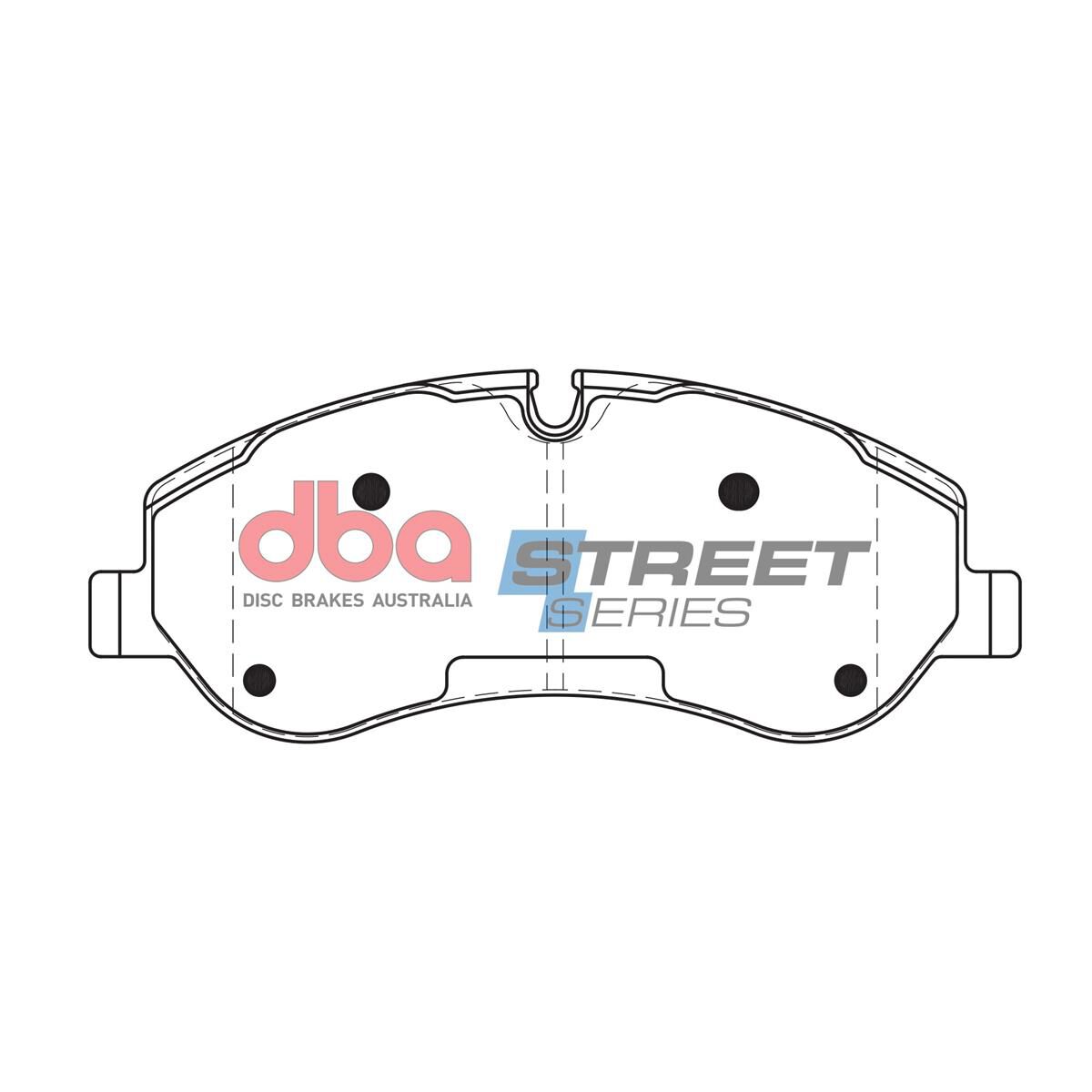 DBA SS STREET SERIES BRAKE PADS [ Ford Transit Custom 2012 - On F ], , scaau_hi-res
