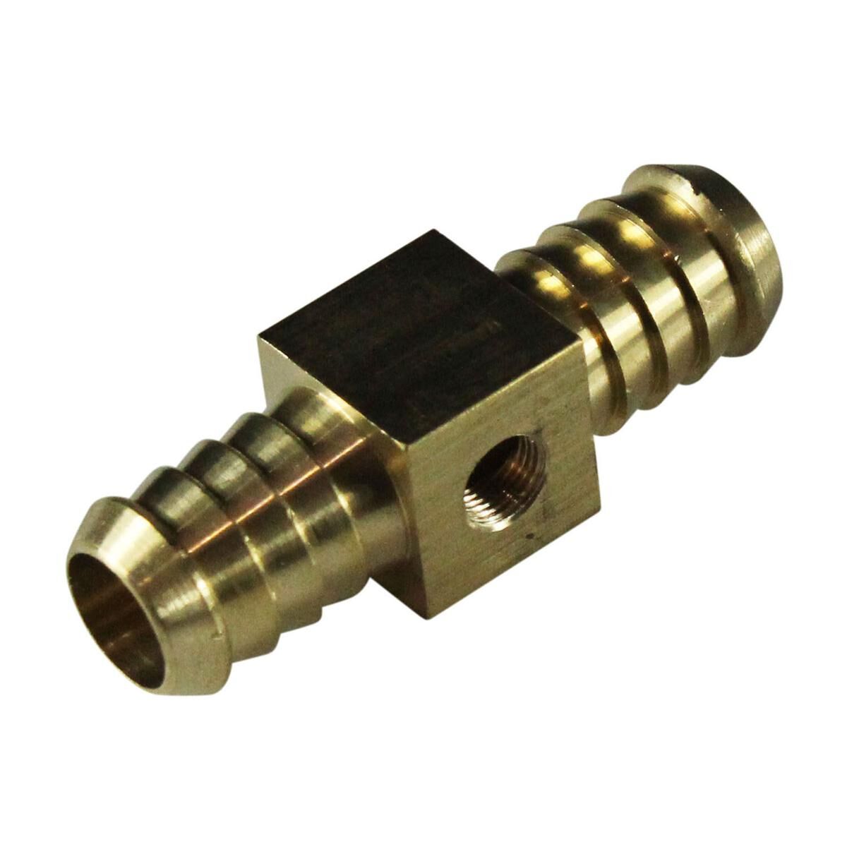 Brass Female Branch Hose Tee 3/4 Inch (19.1mm) x 1/8 Npt, , scaau_hi-res