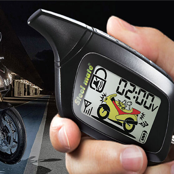 Steelmate 2 Way Motorcycle Alarm With Lcd Remotes 886w Supercheap Auto