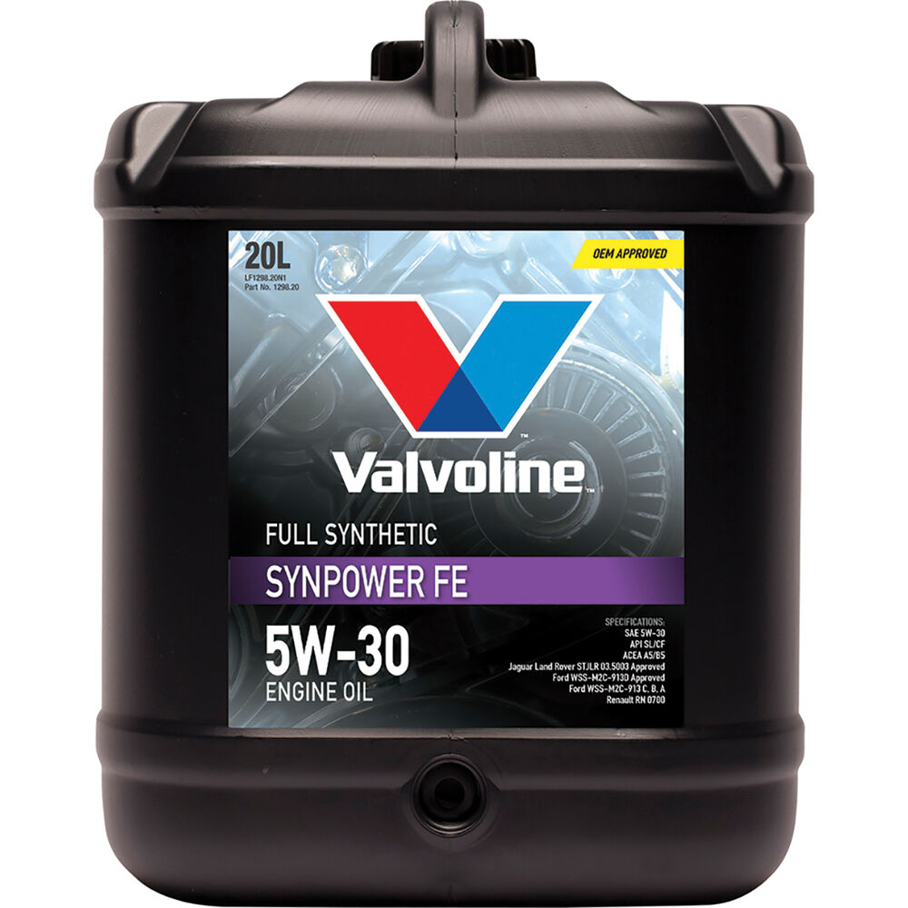 Valvoline Synpower FE Full Synthetic Engine Oil - 5W-30, 20 Litres ...