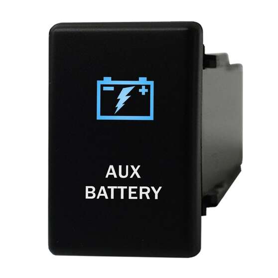SWITCH PUSH BUTTON ON/OFF 12V AUX BATTERY T/S ISUZU D-MAX, MUX, BT-50 2020 On, , scaau_hi-res