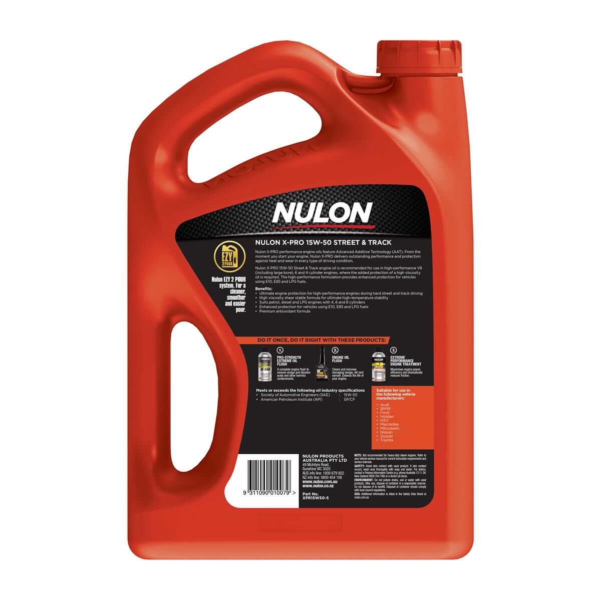 3x5L NULON X-PRO 15W-50 STREET & TRACK (3 X 5L CARTON), , scaau_hi-res