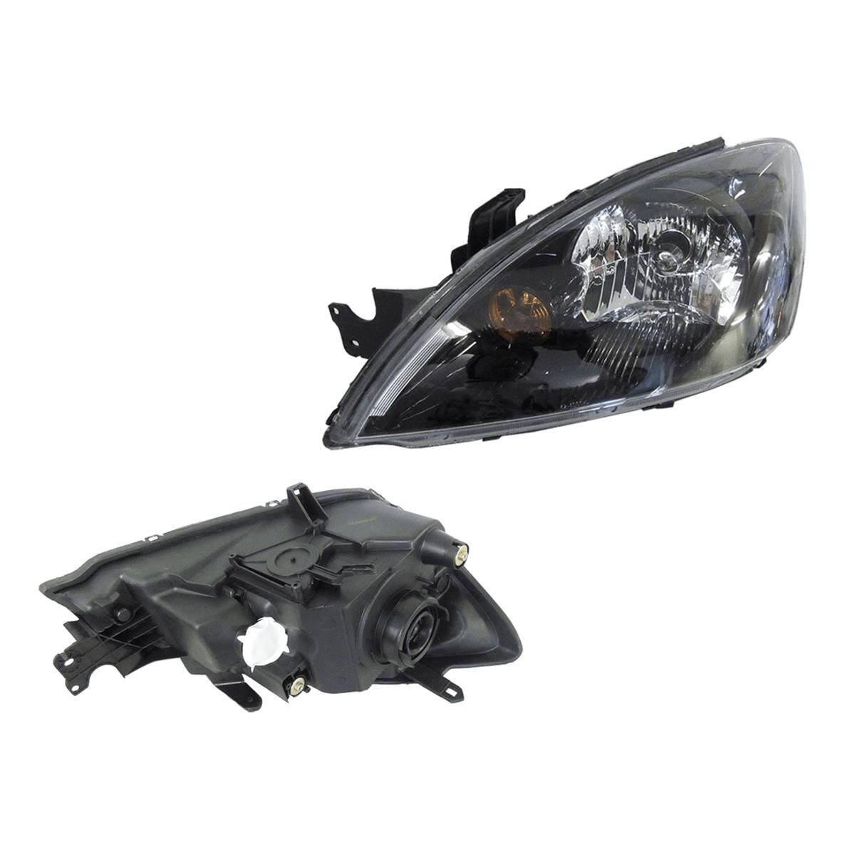 MITSUBISHI LANCER  CH  08/2003 ~ 08/2007  HEADLIGHT (BLACK)  LEFT HAND SIDE  VRX STYLE, , scaau_hi-res