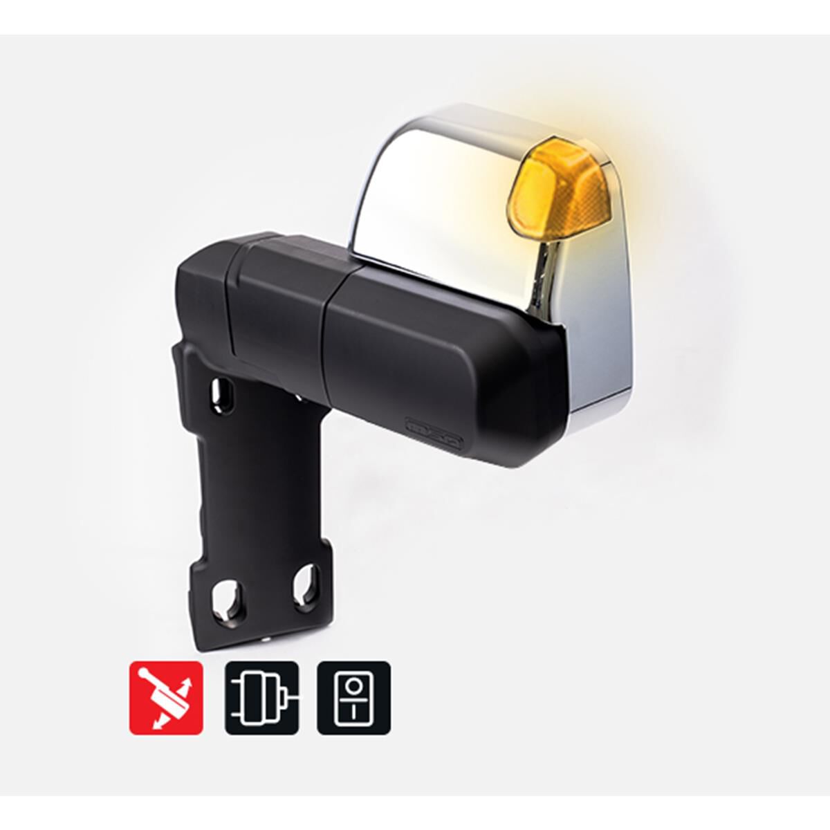 LC70-79 LANDCRUISER SWITCH KIT INCLUDED - 1984-CURRENT. CHROME, ELECTRIC KIT, BIG BASE, INDICATORS, POWERFOLD, , scaau_hi-res