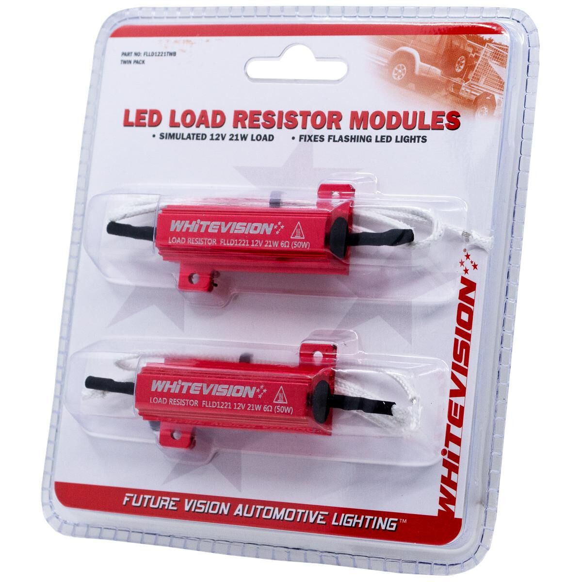 21W LED LOAD 12V RESISTOR TWIN PACK (8R), , scaau_hi-res