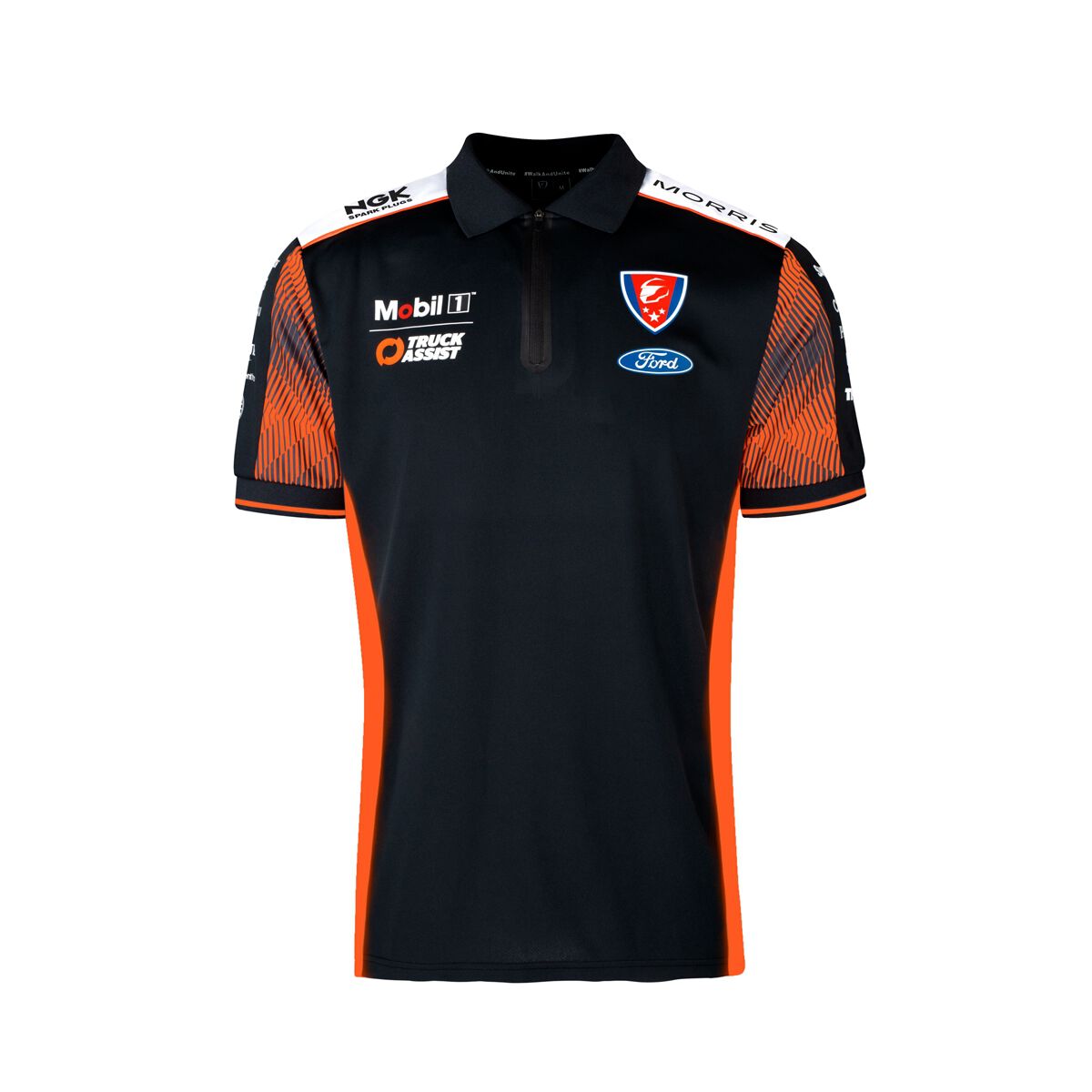 WOOD ZIP POLO - MEN'S [XL], , scaau_hi-res