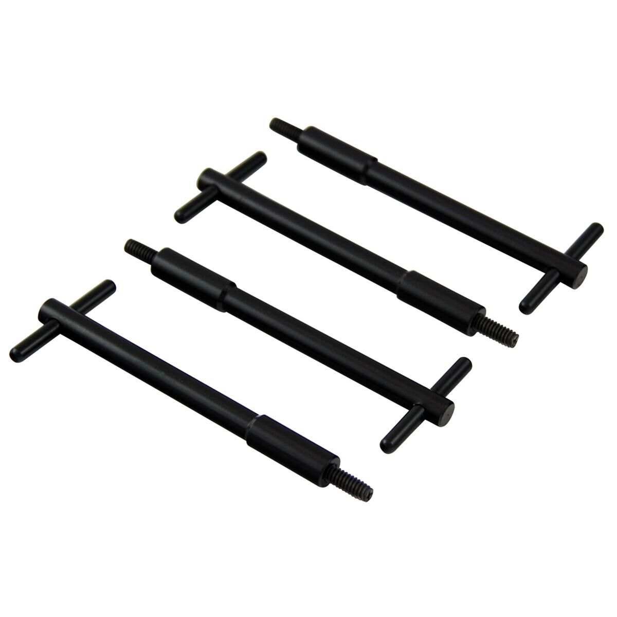 Valve Cover Hold Downs T-Bars 4-13/16" Long Black Set 4, , scaau_hi-res