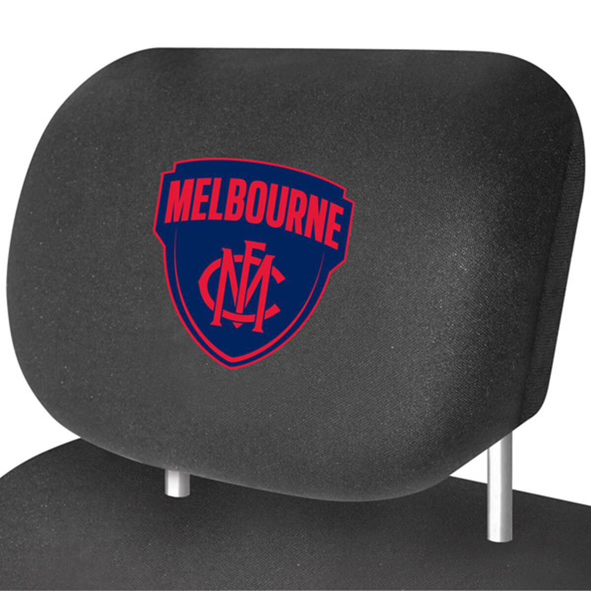 AFL CAR HEAD REST COVER - PAIR DEMONS, , scaau_hi-res
