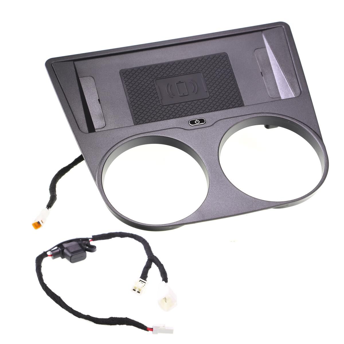 15W QI CERTIFIED WIRELESS SMARTPHONE CHARGER TO SUIT TOYOTA HILUX (2015-ON) - WITH AUTOMATIC TRANSMISSION, , scaau_hi-res