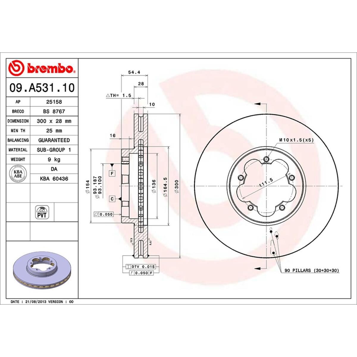 BREMBO DISC ROTOR, , scaau_hi-res