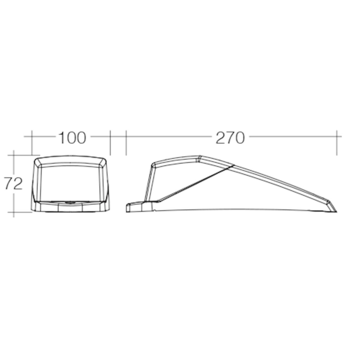 NARVA 12V LED EXTERNAL CABIN LAMP - WHITE, , scaau_hi-res