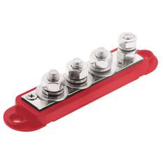 4 POINT BASE BUSBAR RED MAX 210 AMP 5/16' TERM POST, , scaau_hi-res