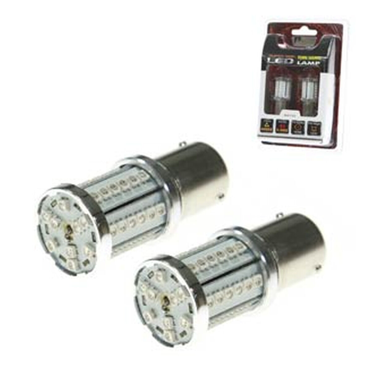 REPLACEMENT BULBS  BA15S BAYONET SINGLE POLE 45 LED RED, , scaau_hi-res