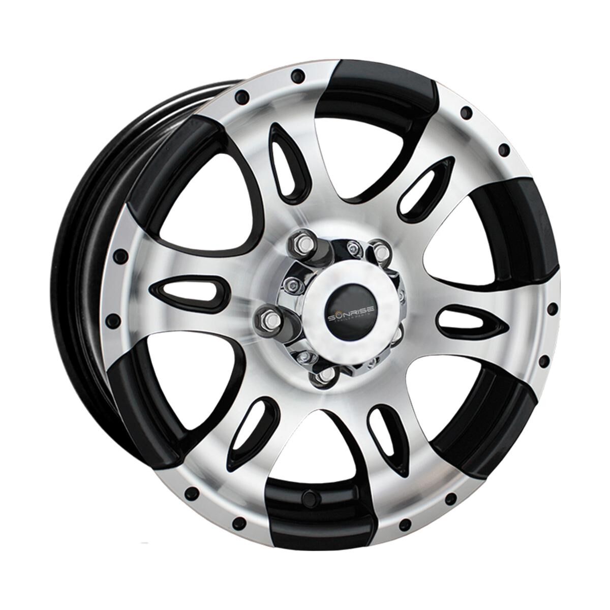 Sunrise 14 x 6" Ford Alloy Trailer Rim Machined Face ION20, , scaau_hi-res