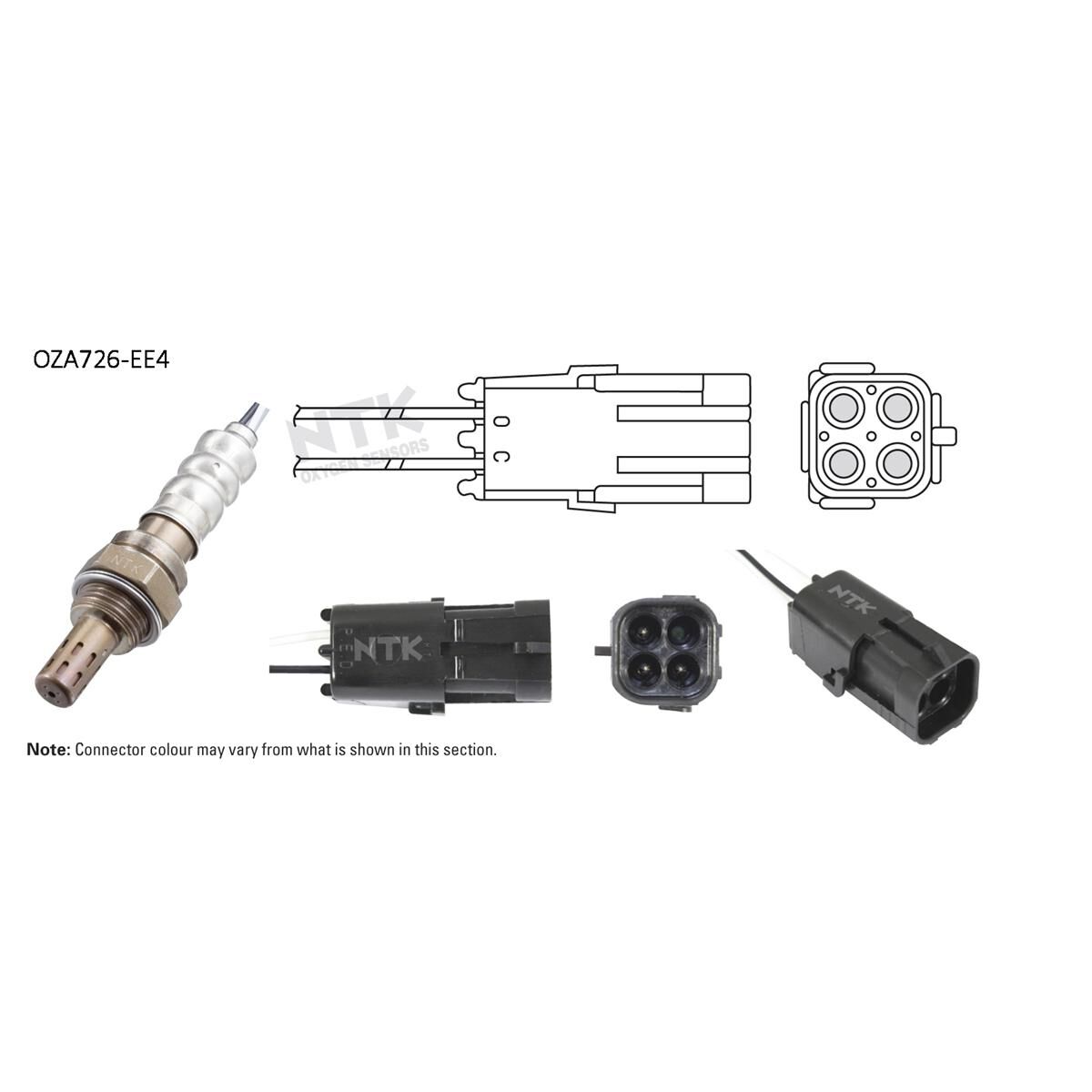 NTK OXYGEN SENSOR - OZA726-EE4, , scaau_hi-res