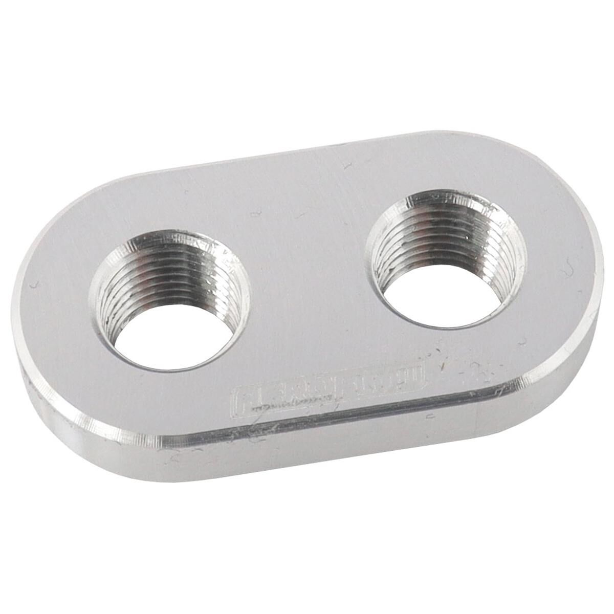 WELD IN ALLOY PLATE 1/8" NPT X 2 PORTS VACUUM INTERCOOLER, , scaau_hi-res