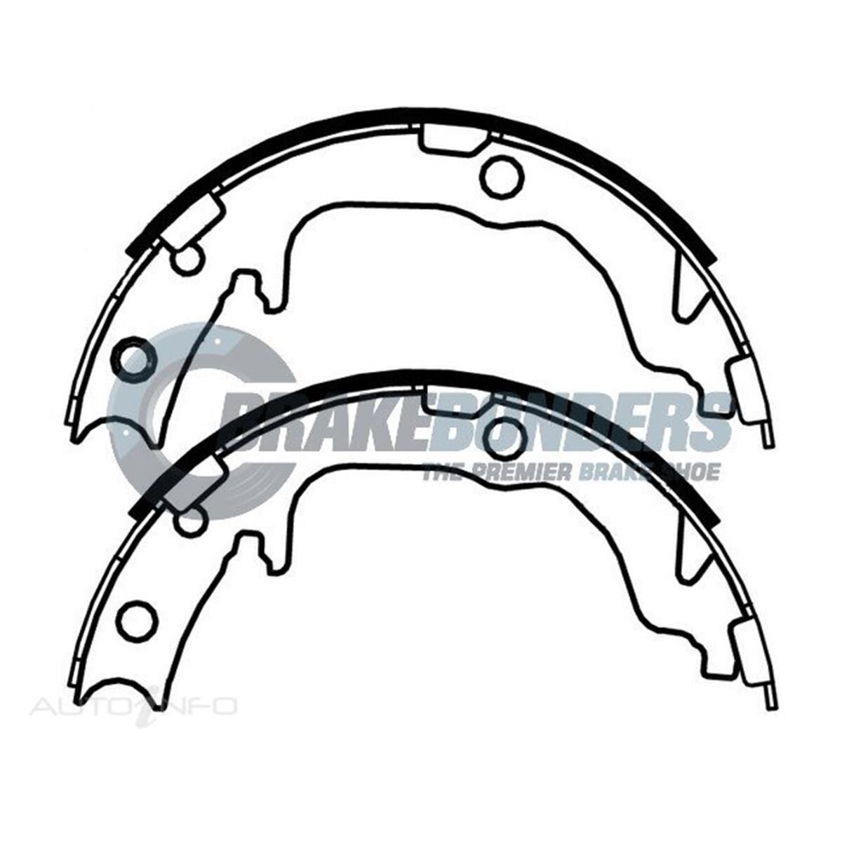 Brake Shoes - Chrysler Parking Brake 172mm, , scaau_hi-res