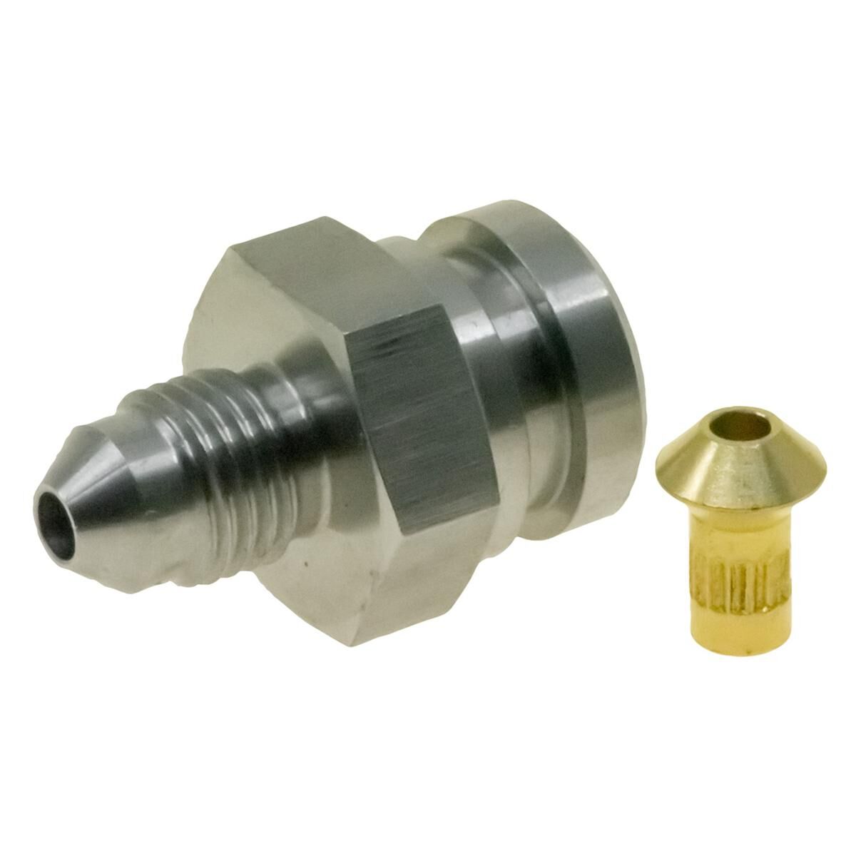 3/8IN-24 FEMALE INVERTED FLARE TO AN-3 WITH BRAKE LOCATOR SS, , scaau_hi-res