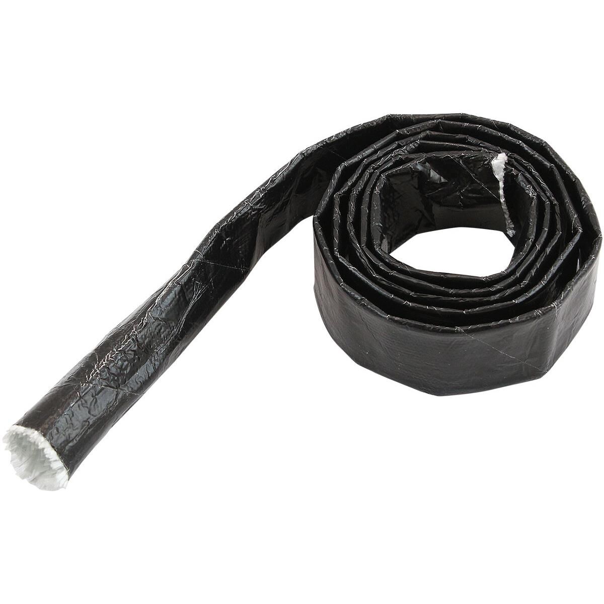 ALUMINISED HEAT SLEEVE 1/4-1/2BLACK FINISH 1 METER / 3 FT, , scaau_hi-res