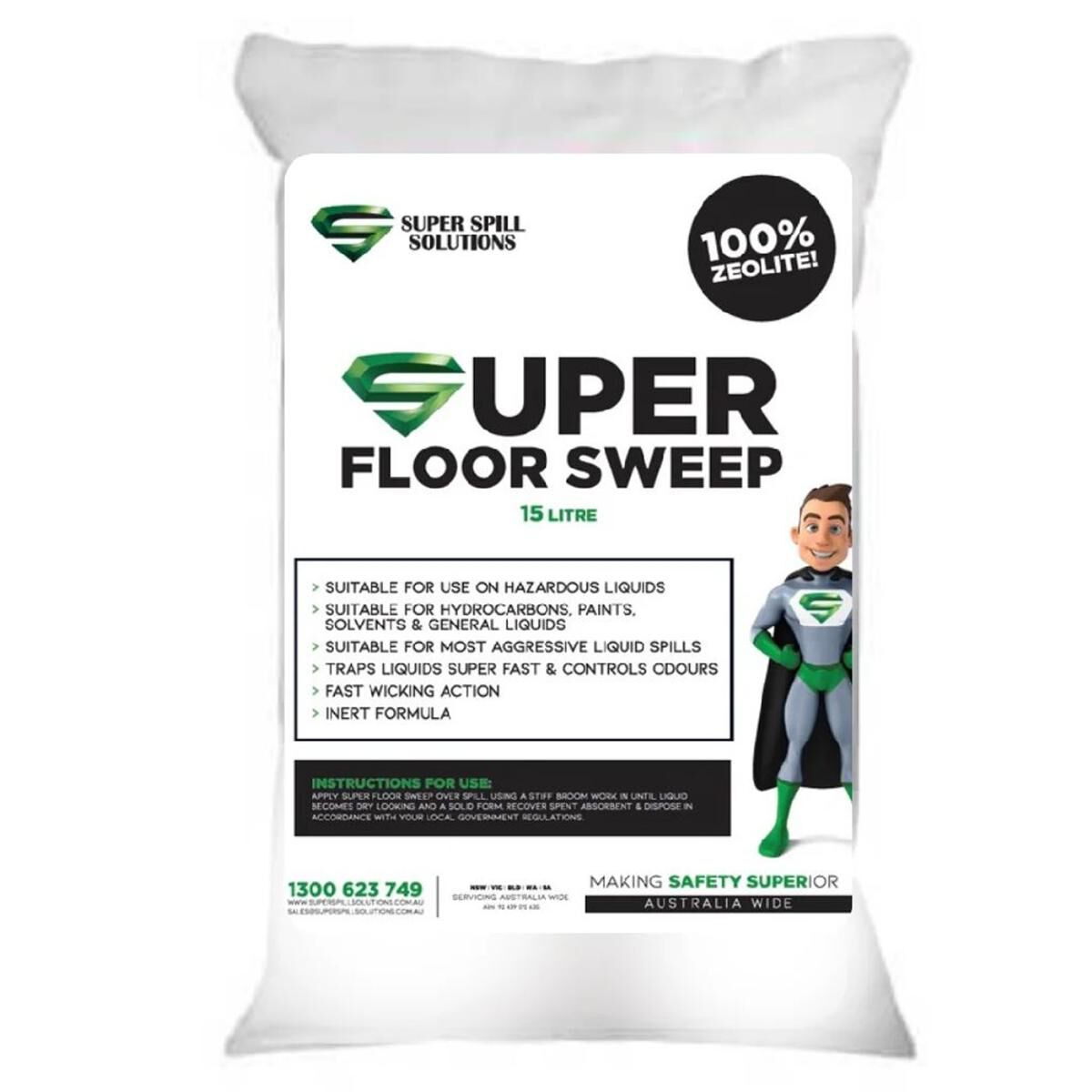 ZEOLITE FLOOR SWEEP - 15L BAG, , scaau_hi-res