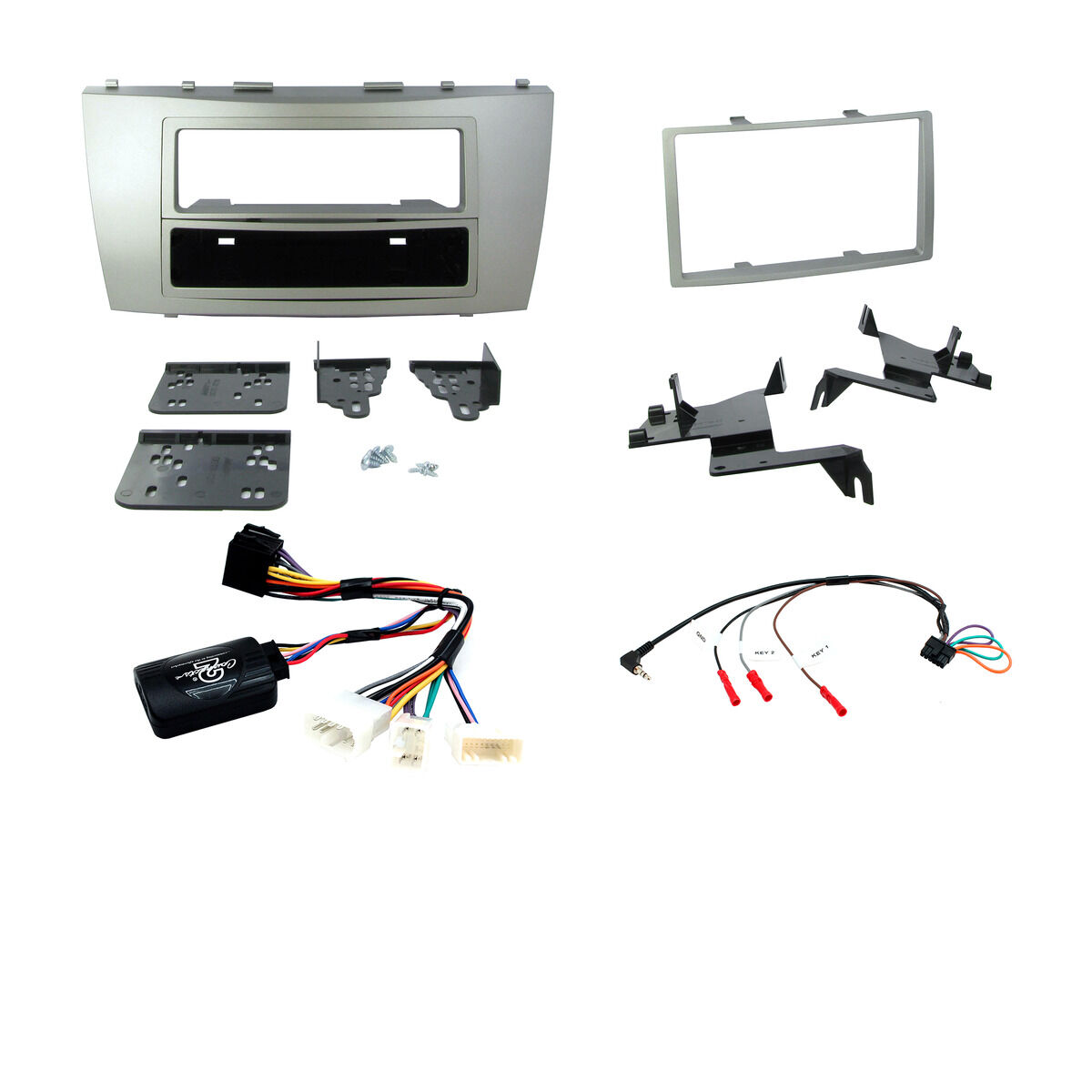 INSTALL KIT TO SUIT TOYOTA CAMRY; AURION (PAINTED SILVER), , scaau_hi-res