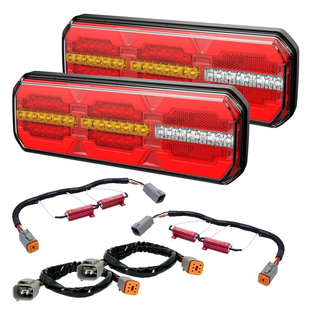 LED REAR COMBINATION LIGHTING KIT PLUG & PLAY SUITS TOYOTA HILUX 2015 ONWARDS, , scaau_hi-res