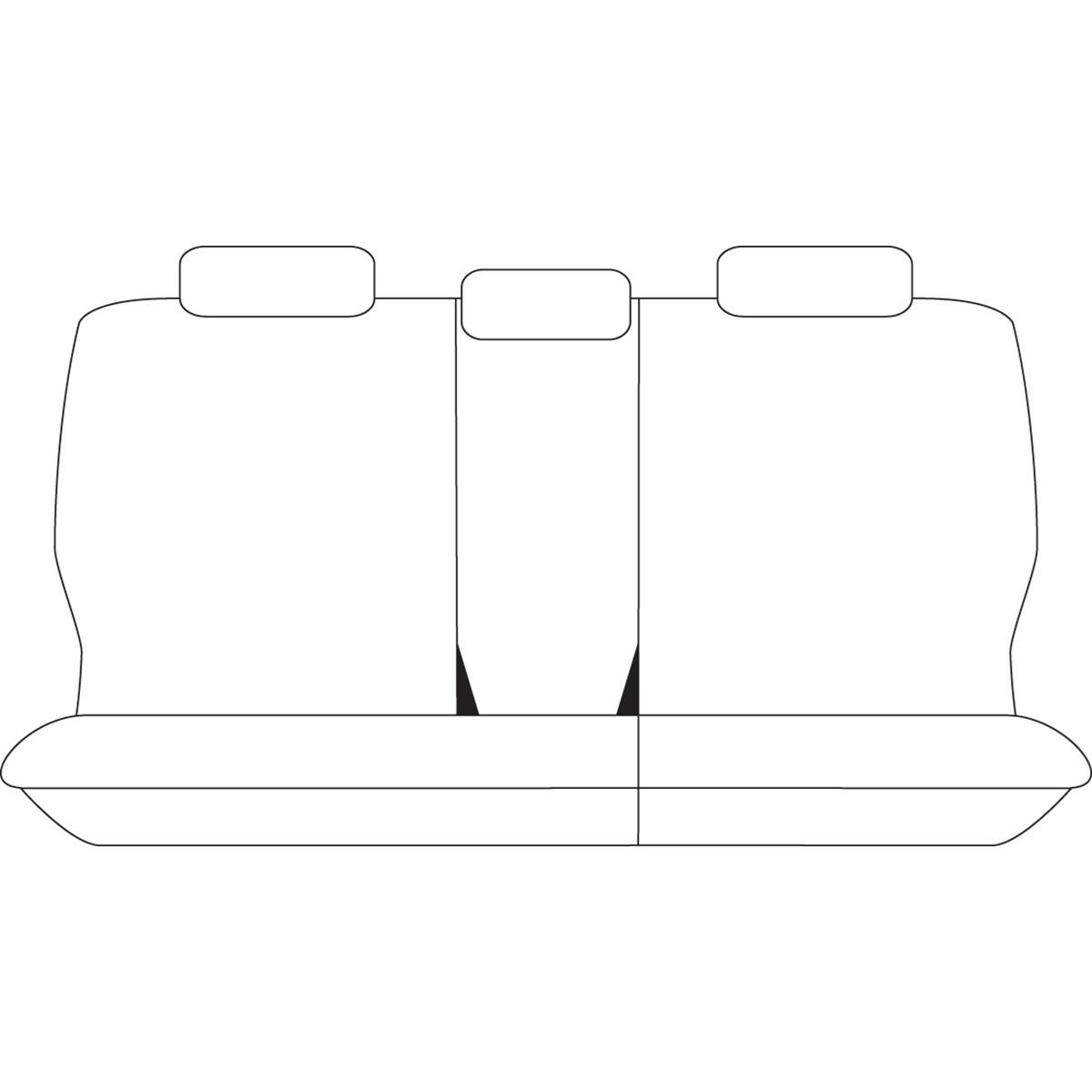 TRADIES CANVAS READY MADE SEAT COVERS - REAR, BLACK, SUITS TOYOTA PRADO, , scaau_hi-res