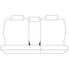 TRADIES CANVAS READY MADE SEAT COVERS - REAR, BLACK, SUITS TOYOTA PRADO, , scaau_hi-res