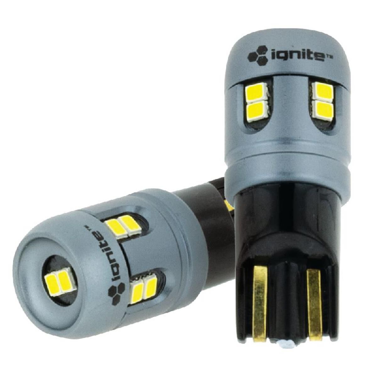 PKT 2 LED SIGNALLING GLOBE12v T10 WEDGE WHITE CANBUS400 LUMENS, , scaau_hi-res