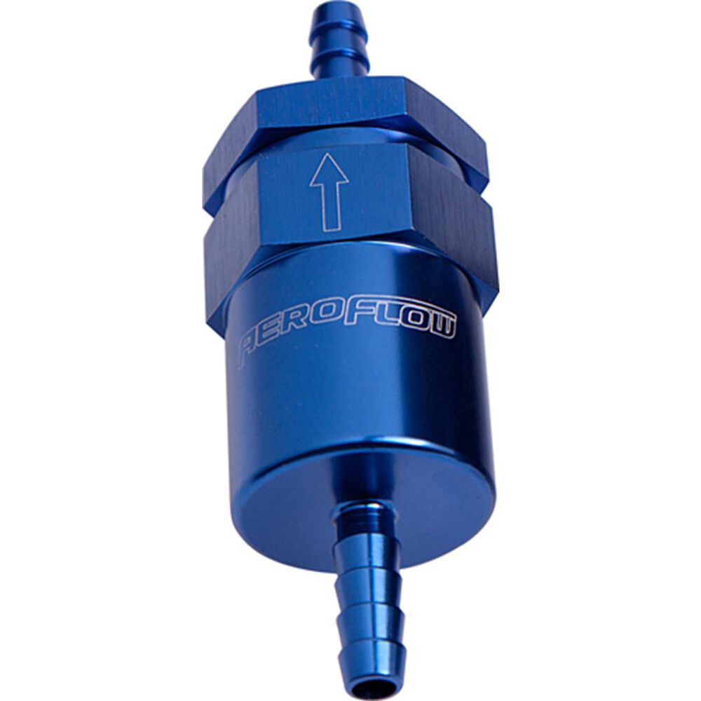 Aeroflow 30 Micron Billet Fuel Filter 3/8" Barb, AF61006 Supercheap Auto