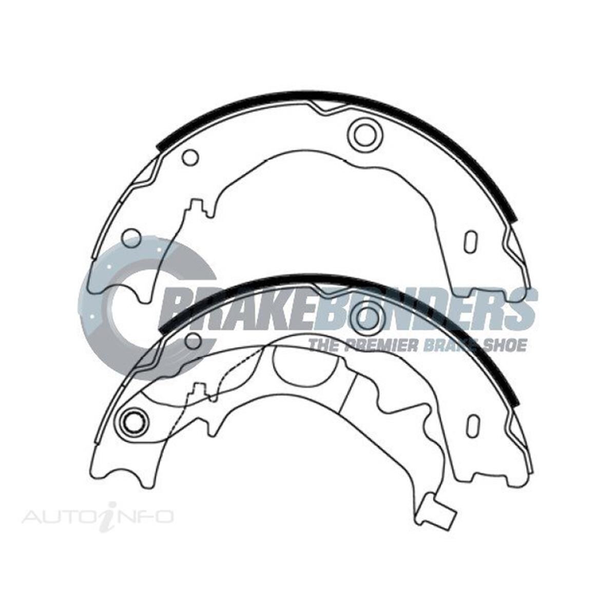 Brake Shoes - Kia Parking Brake 210mm, , scaau_hi-res