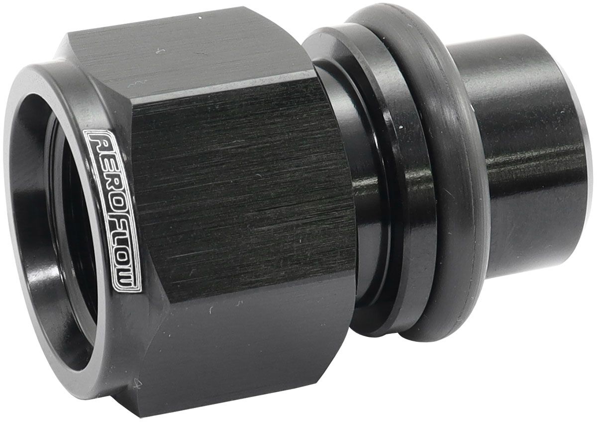 FORD BARRA THERMOSTAT -8ORB PRESS IN ADAPTER FITTING HEATETURBO AEROFLOW - AF 64-4042BLK, , scaau_hi-res