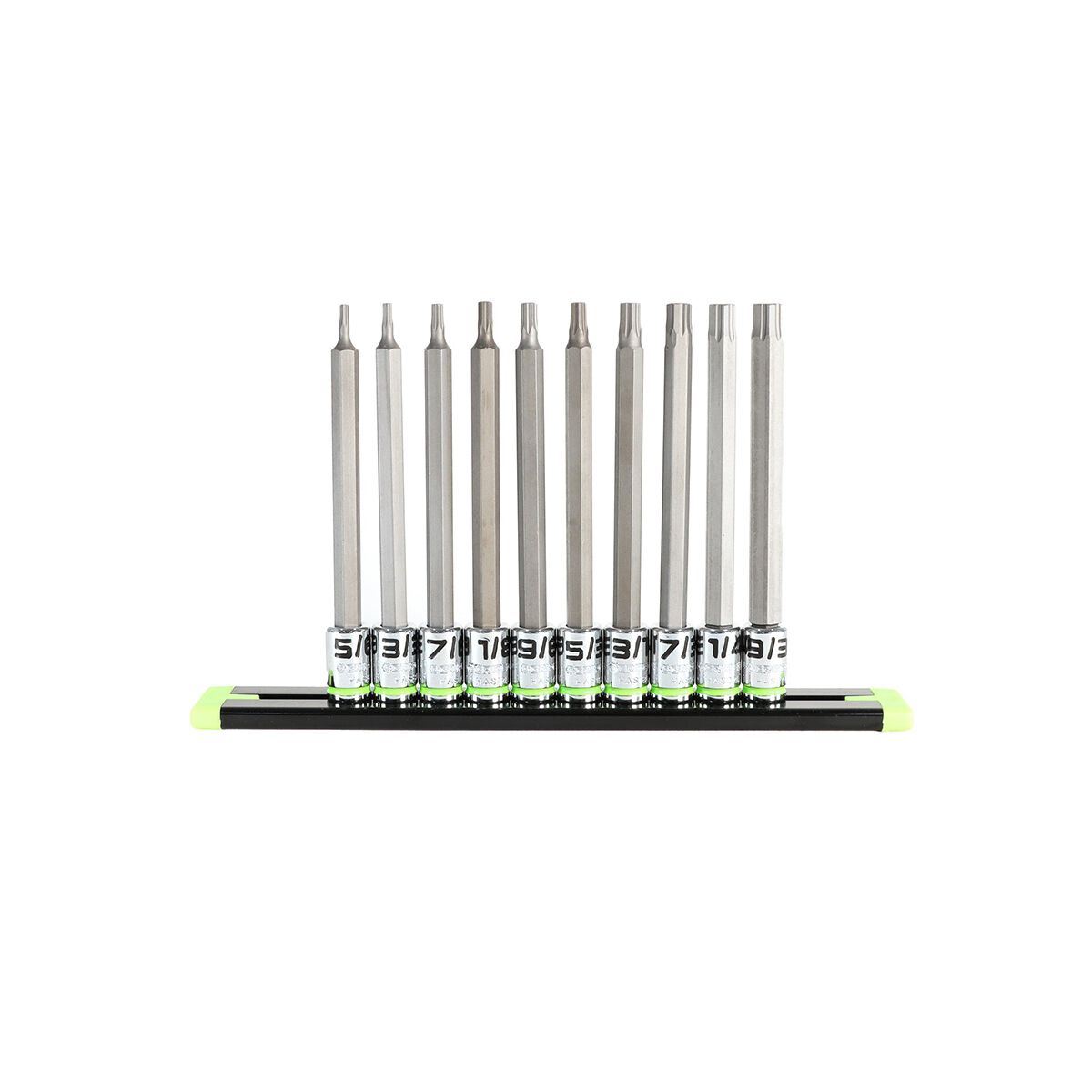 GRIPEDGE 1/4DR LONG SAE HEX DR SET 10PC, , scaau_hi-res