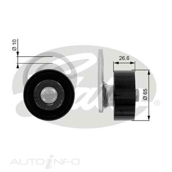 36443 DRIVEALIGN IDLER PULLEY, , scaau_hi-res