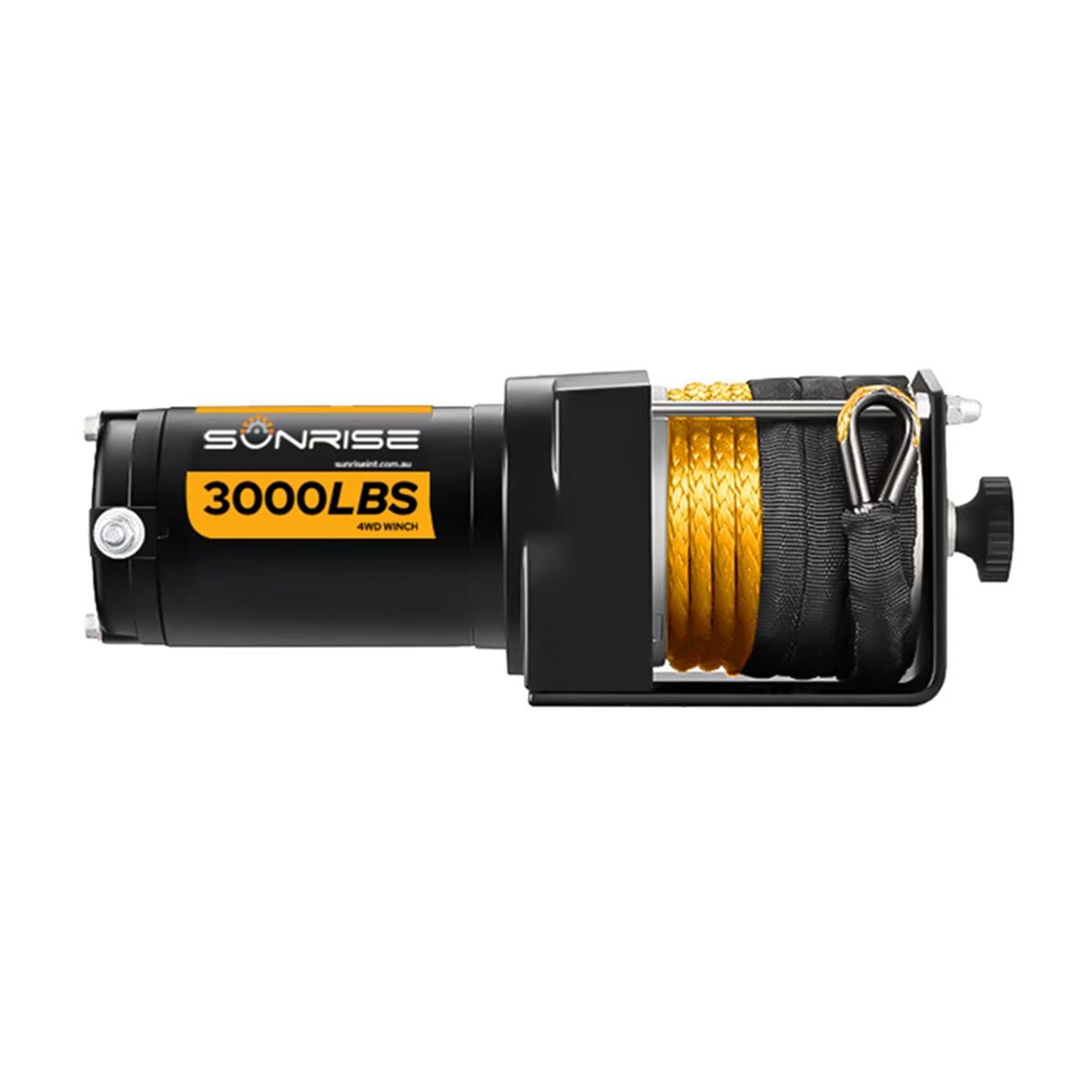 Sunrise Electric Winch 3000lbs (1360kg) Wireless 12V 153:1 Gear Ratio Synthetic Rope, , scaau_hi-res