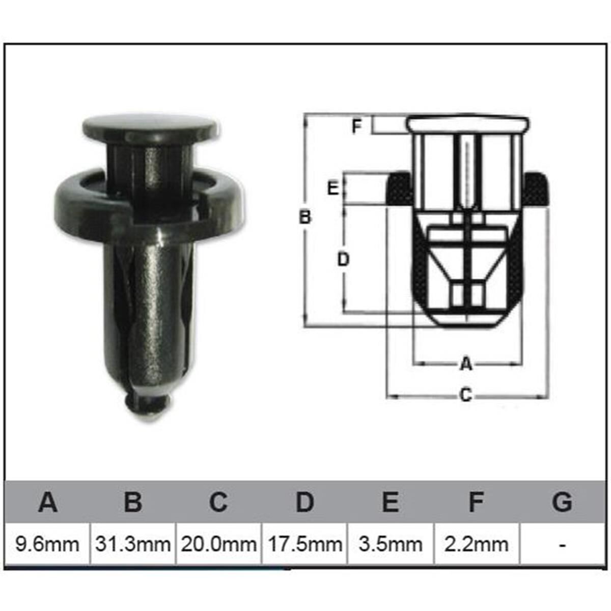 PKT 100 AUTOMOTIVE FASTENER, , scaau_hi-res