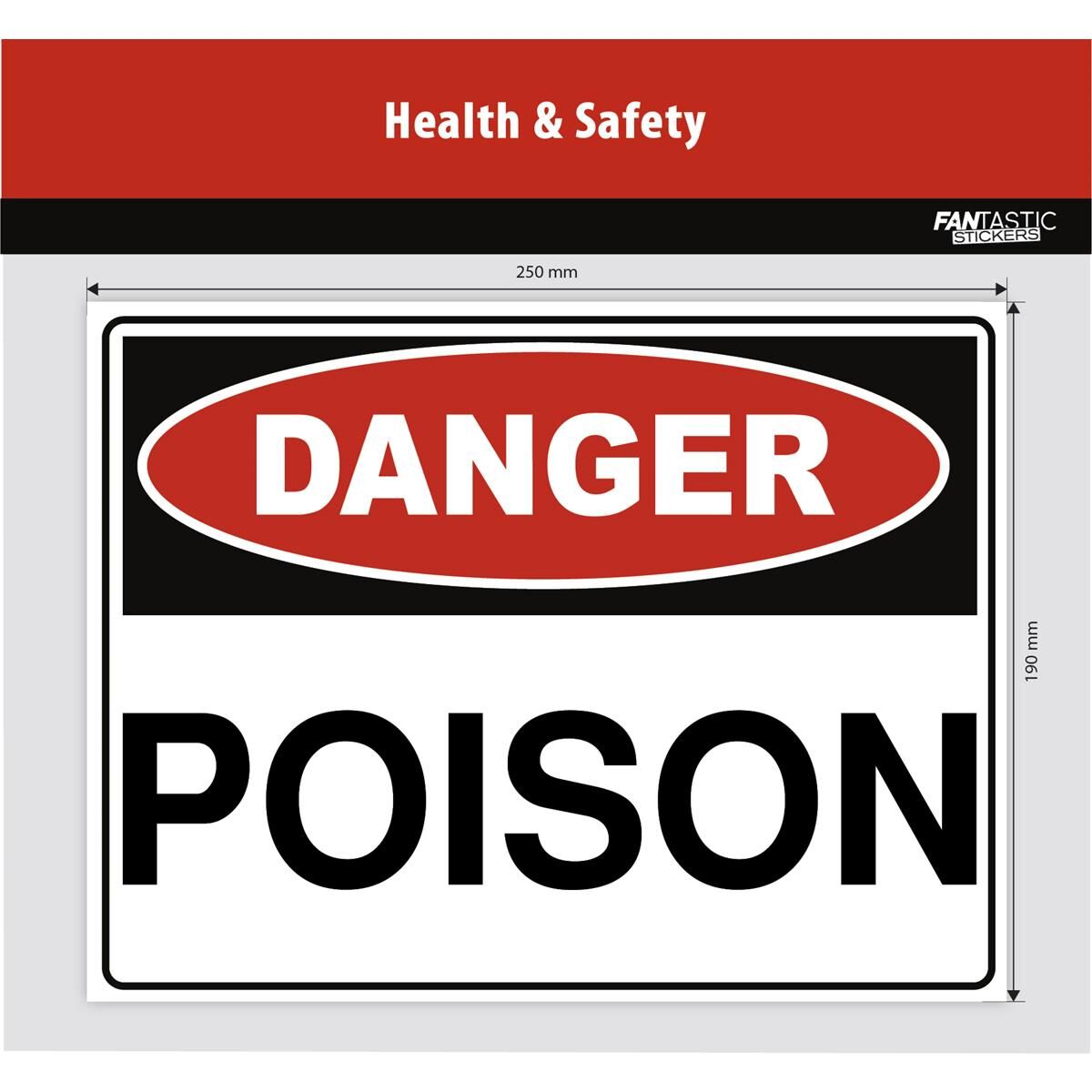 POISON SIGN 25CM, , scaau_hi-res