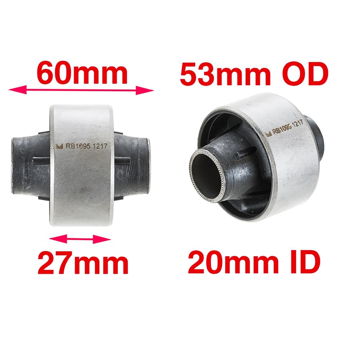 Control Arm Bush Kit Front Outer Lwr Toyota Coral AE112R, , scaau_hi-res